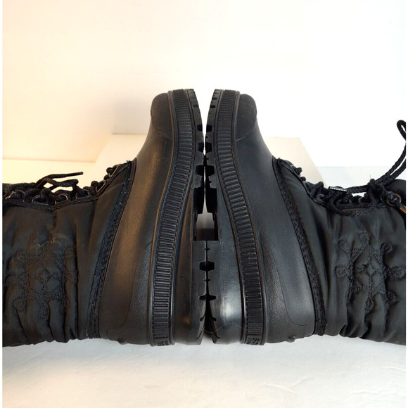 Sorel Boots Women's 6 Black Duck Boots Ankle Winter Snow Snowflake Vintage - Picture 8 of 14